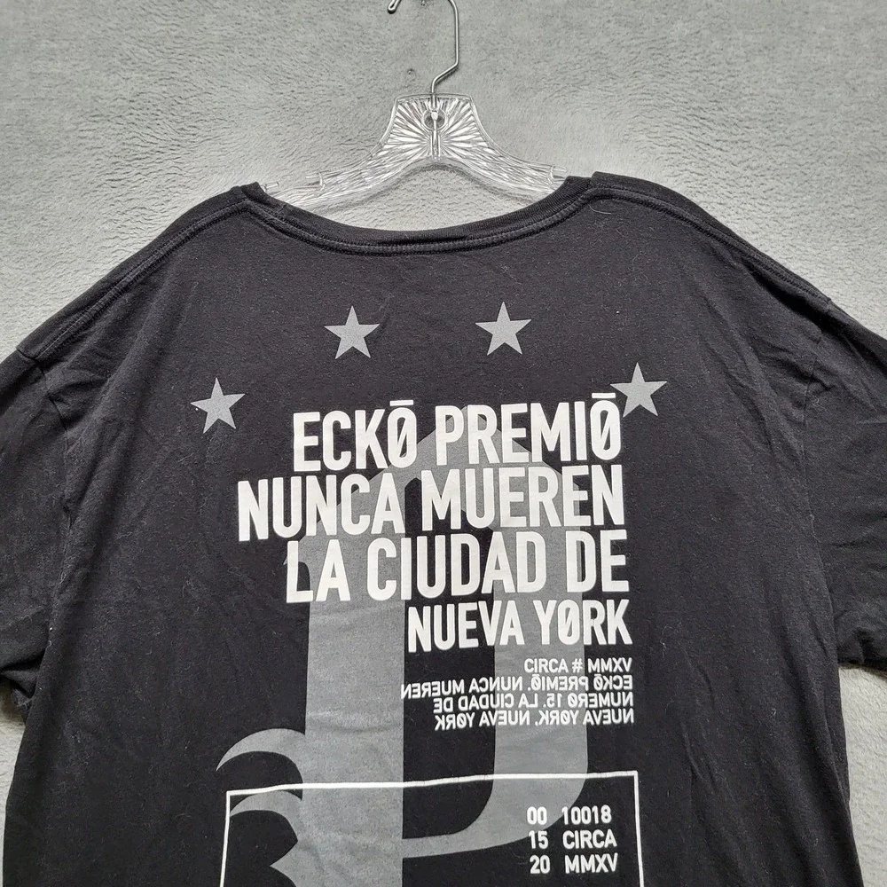 Ecko Men Shirt XXL Black Graphic Print Premio Nueva York Streetwear‎ Logo